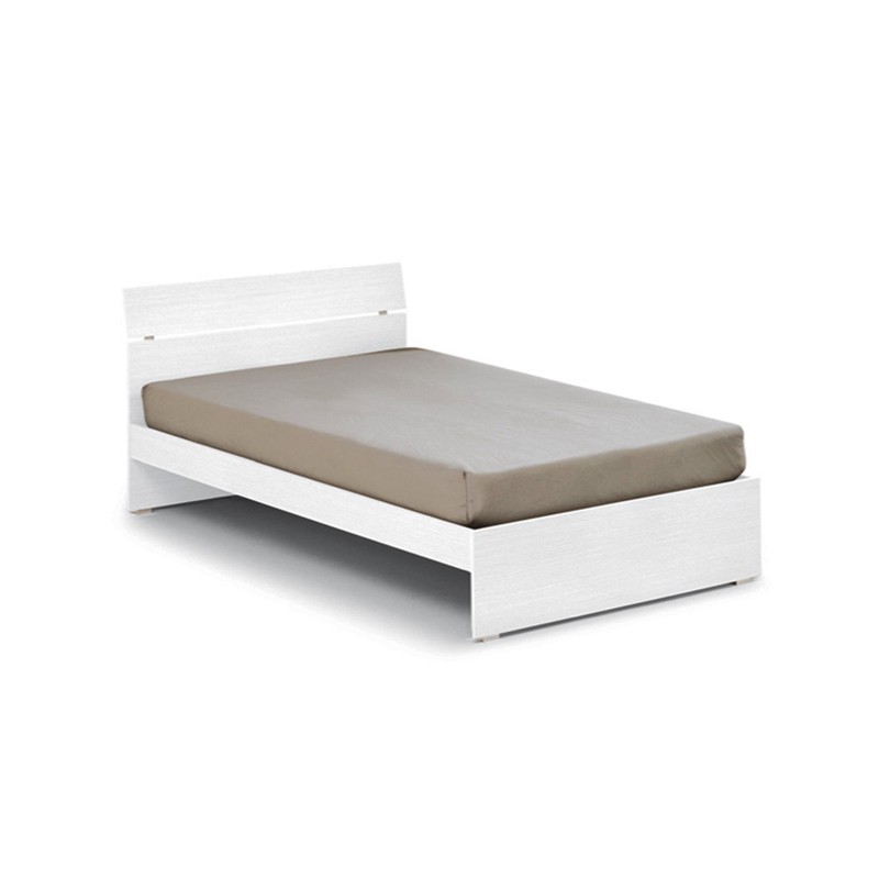 foto del prodotto letto matrimoniale per camera colore bianco frassinato cm 200x171xh 98