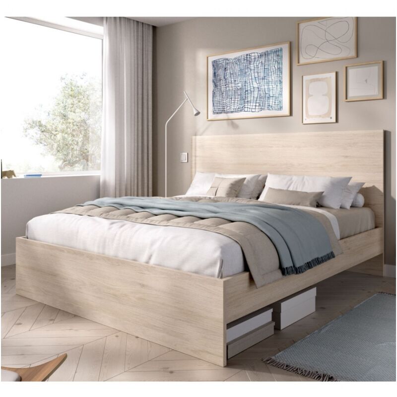 foto del prodotto letto matrimoniale selma naturale