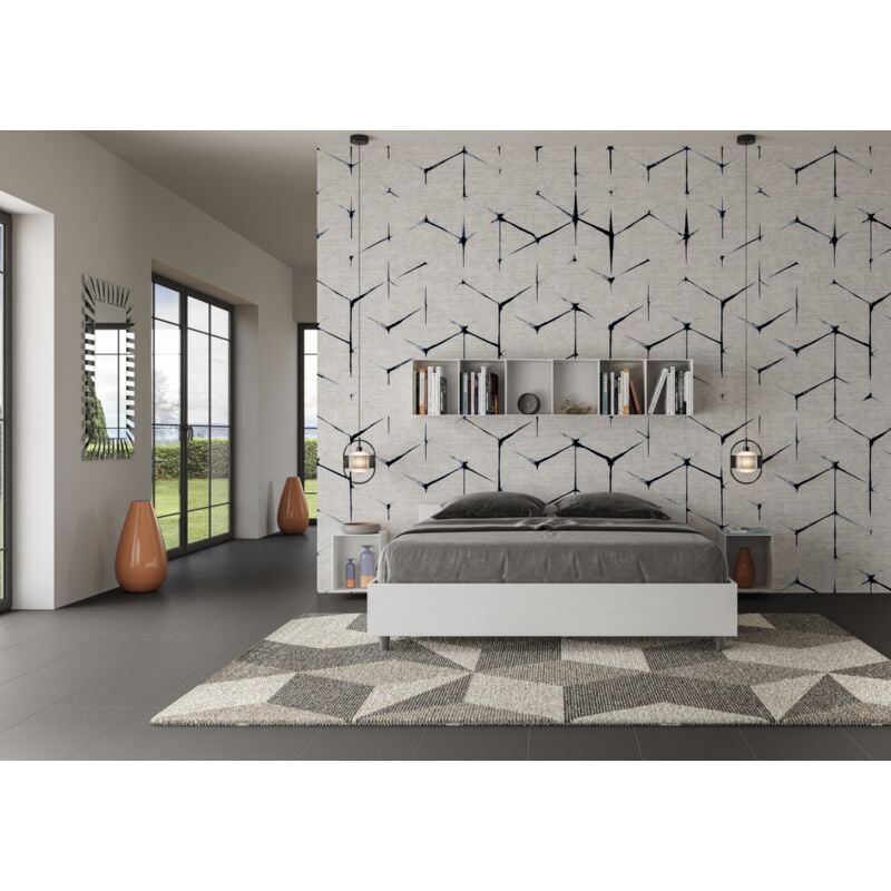 foto del prodotto letto matrimoniale senza rete 160x190 bianco frassino nuamo
