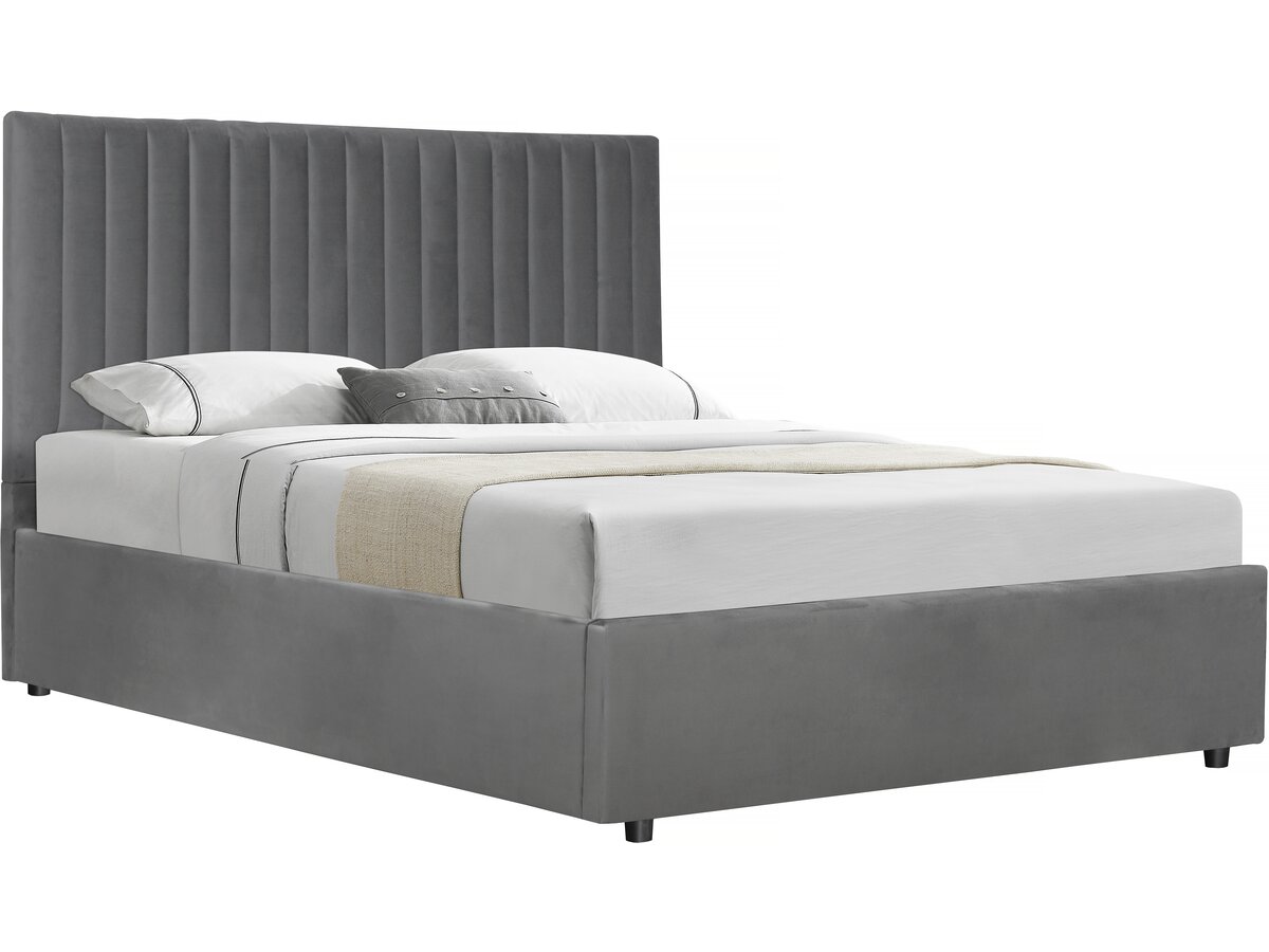 foto del prodotto letto mia con cassettone 140 x 190 cm grigio