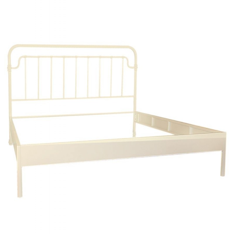 foto del prodotto letto nodi matrimoniale bianco metallo cm160x195h115,5