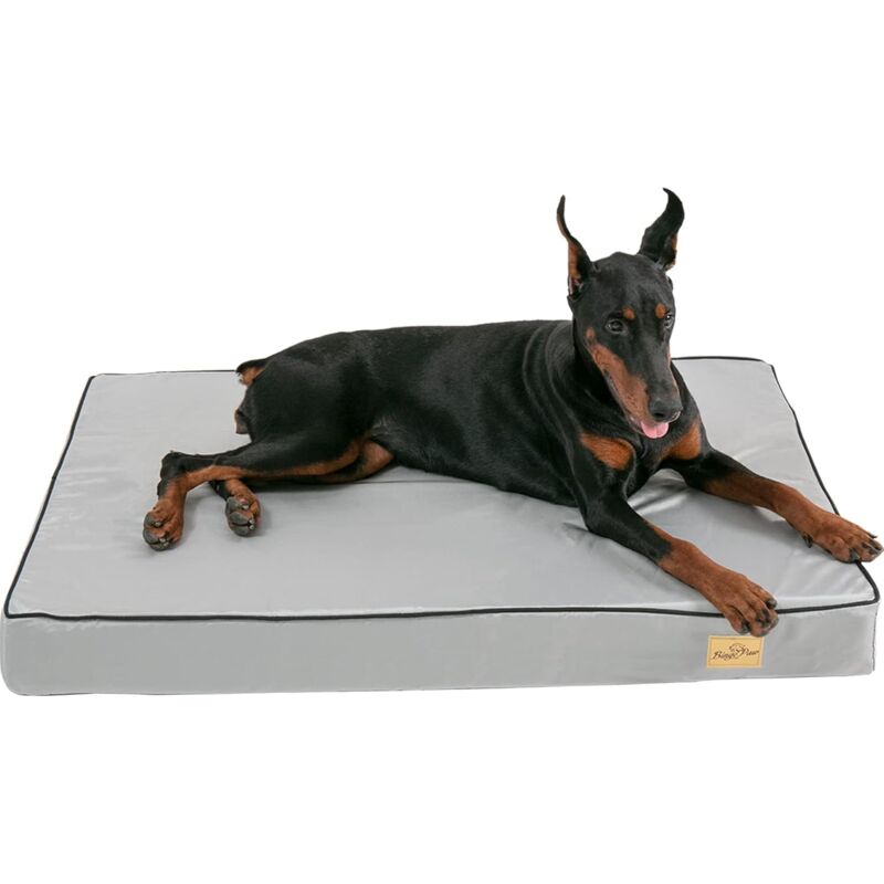 foto del prodotto letto ortopedico per cani in memory foam, lavabile con fodera impermeabile e copertura in tessuto oxford rimovibile l, 95 x 70 cm