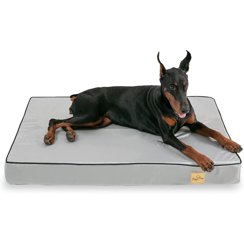 foto del prodotto letto ortopedico per cani in memory foam, lavabile con fodera impermeabile e copertura in tessuto oxford rimovibile xl ,110 x 85 cm