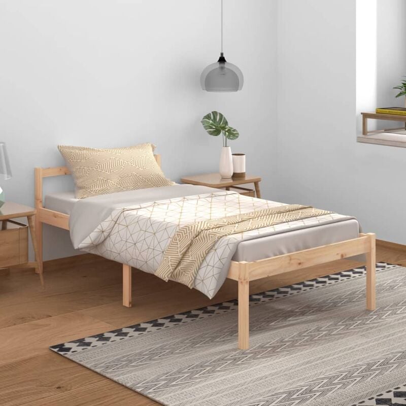foto del prodotto letto per anziani 100x200 cm in legno massello di pino vidaxl