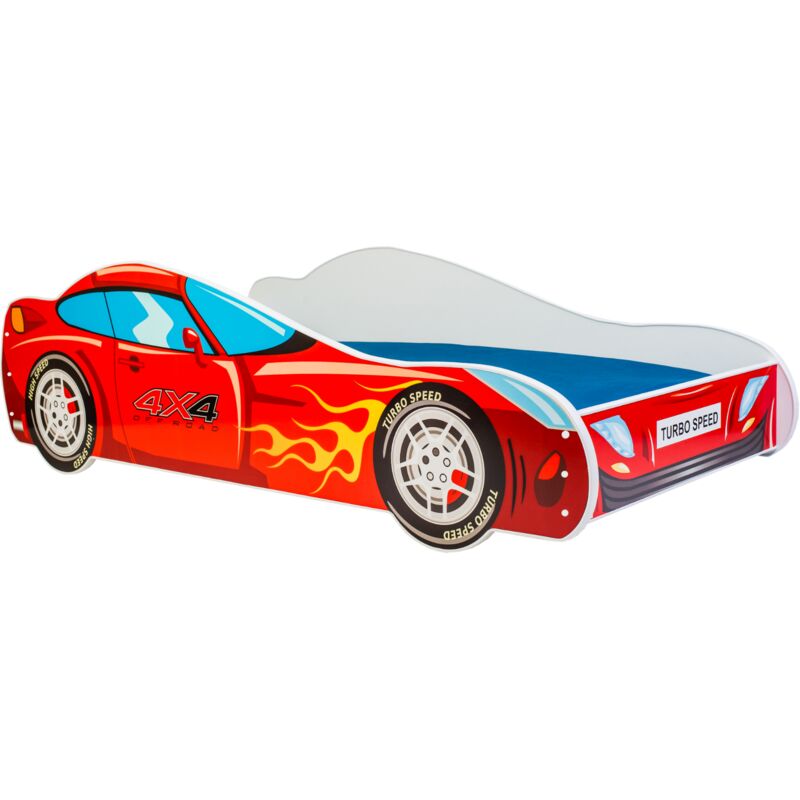 foto del prodotto letto per bambini auto 4x4 140x70 materasso