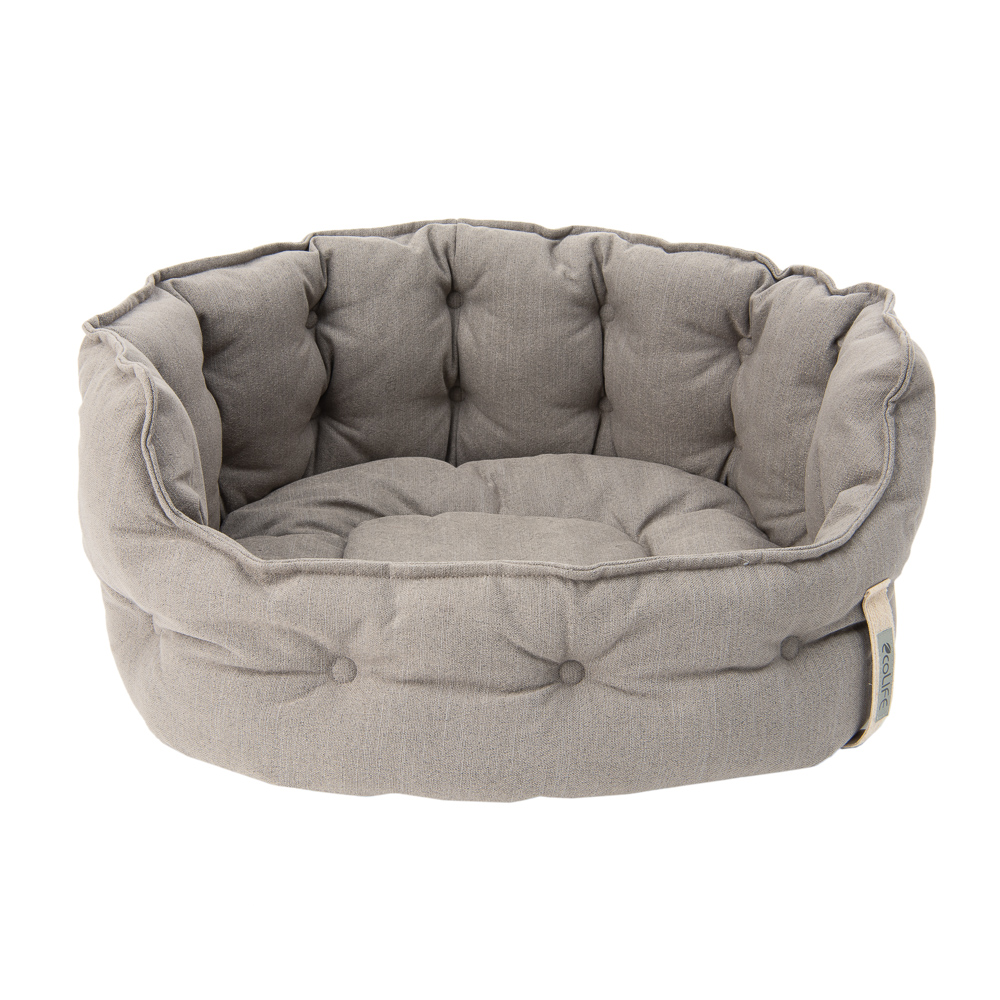 foto del prodotto letto per cani cozy ecolife grigio l 64 x p 60 x h 30 cm