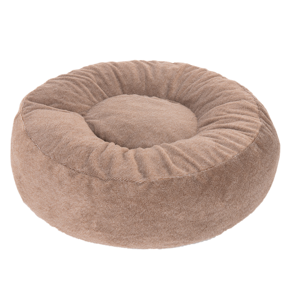 foto del prodotto letto per cani fiocco fodera marrone, 90 cm