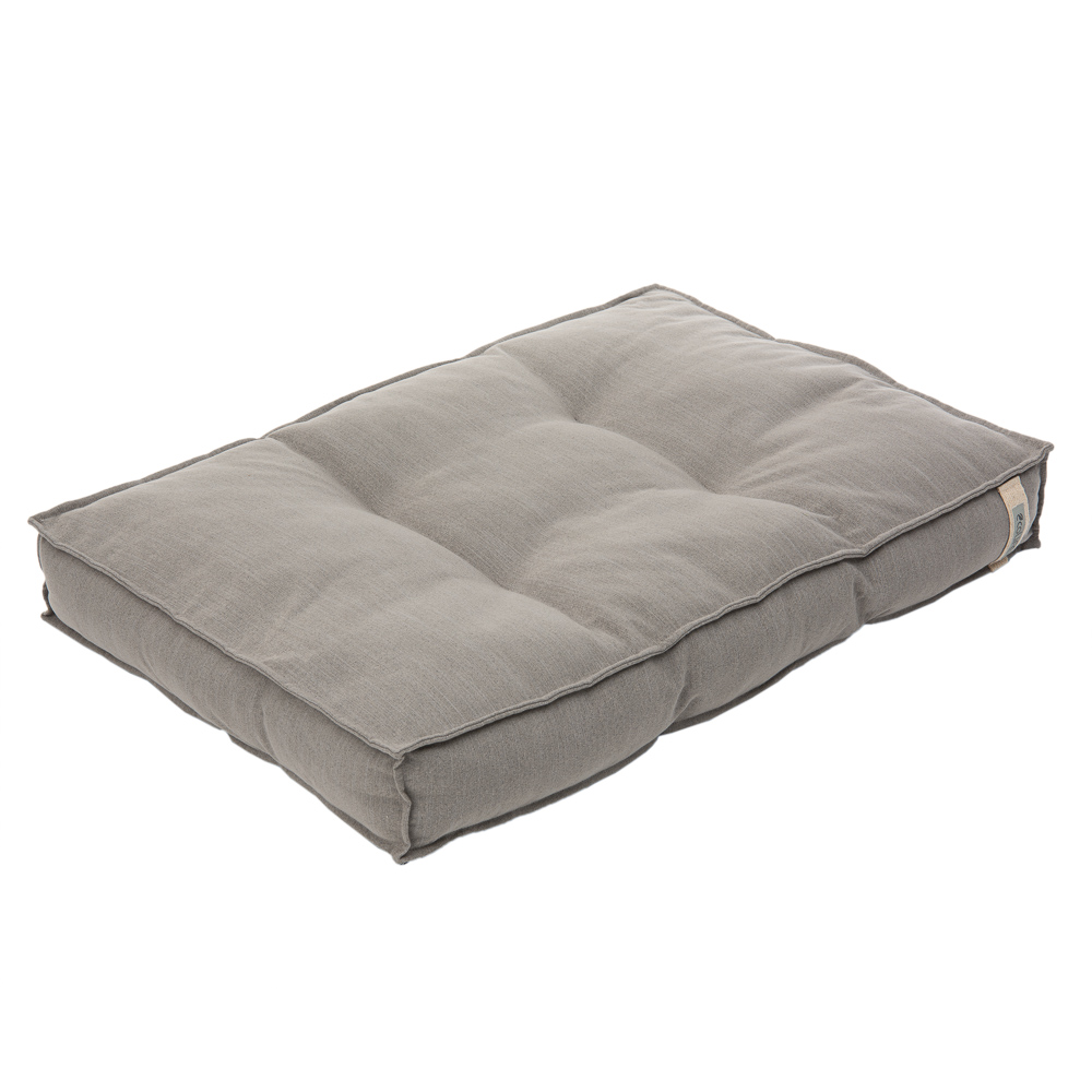 foto del prodotto letto per cani hamilton ecolife grigio l 90 x p 62 x h 12 cm
