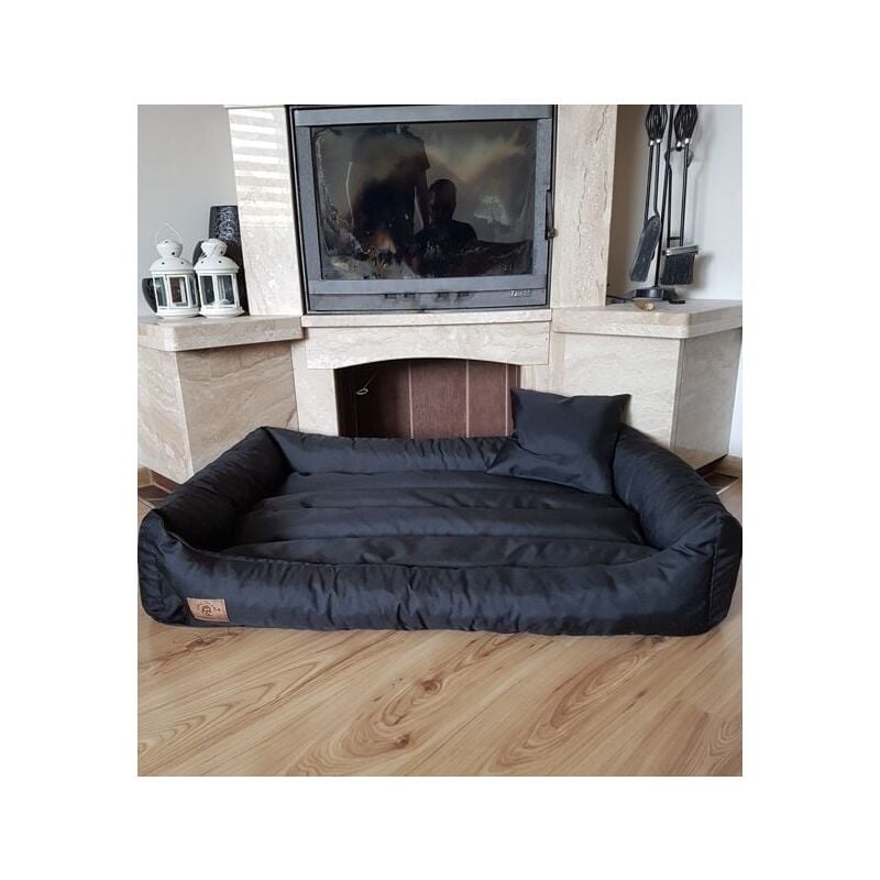 foto del prodotto letto per cani nero 90x60 cm cuscino per cani lavabile letto per cani impermeabile
