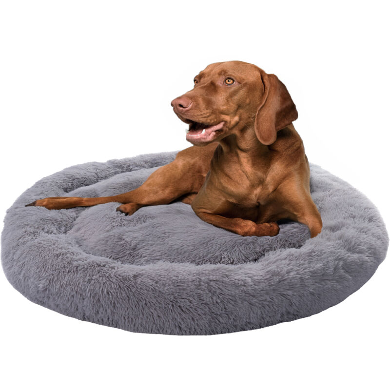 foto del prodotto letto per cani per gatti soffice cuscino divano coperta cestino per cani grigio, 120 cm paco home