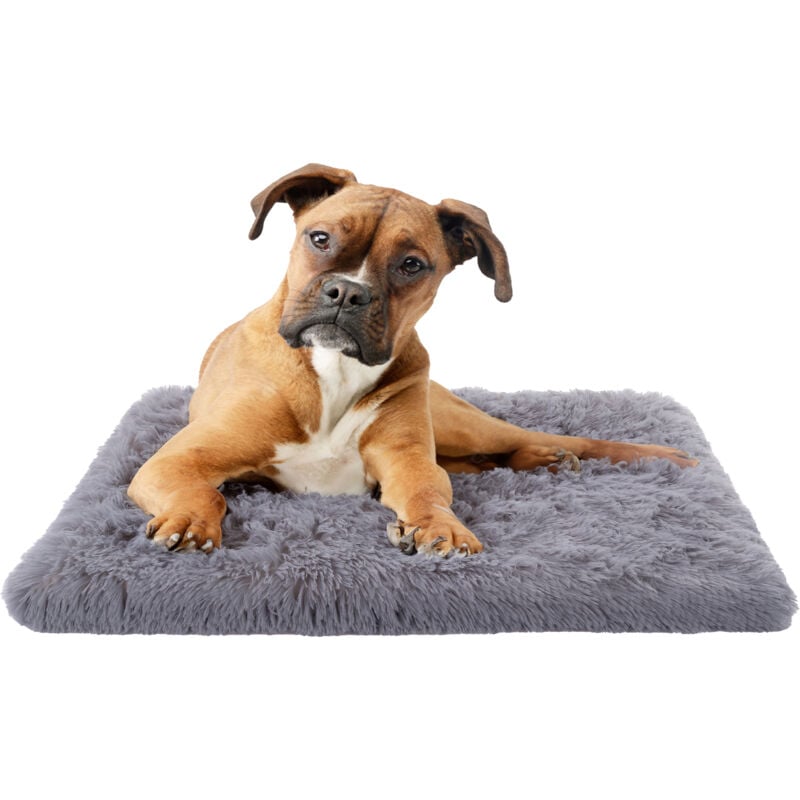 foto del prodotto letto per cani per gatti soffice cuscino divano coperta cestino per cani grigio, 50x80 cm paco home