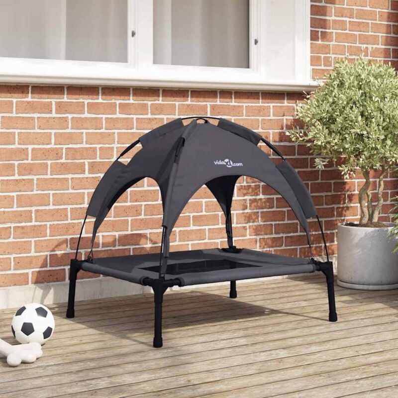 foto del prodotto letto per cani sollevato nero vidaxl