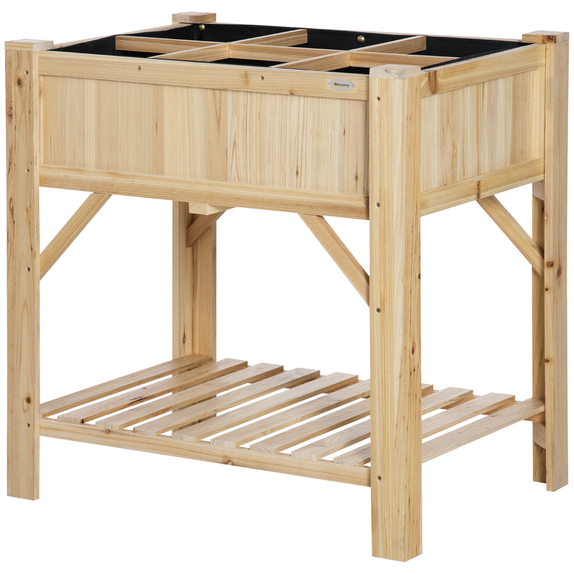 foto del prodotto letto per orto fioriera rialzato 78,5x58x81 cm in legno di abete