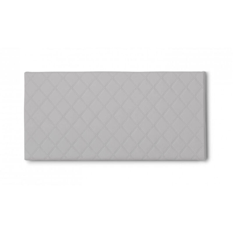 foto del prodotto letto piazza e mezza cleo, testata in ecopelle a muro, 100 made in italy, adatta a letto da una piazza e mezza, cm 130x60, bianco, con imballo