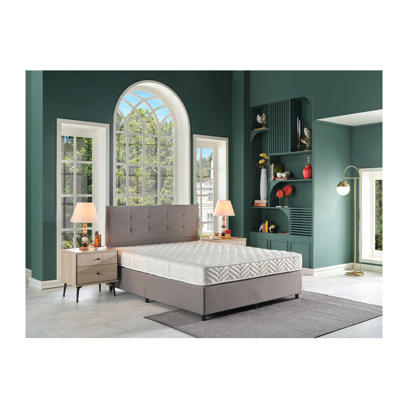 foto del prodotto letto piazza e mezza contenitore 120x200 cm. beige