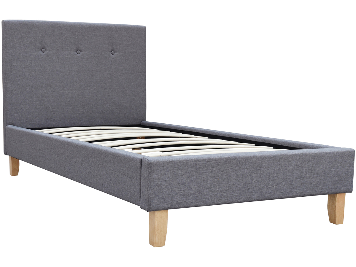 foto del prodotto letto quot elise quot 90 x 190 cm grigio chiaro
