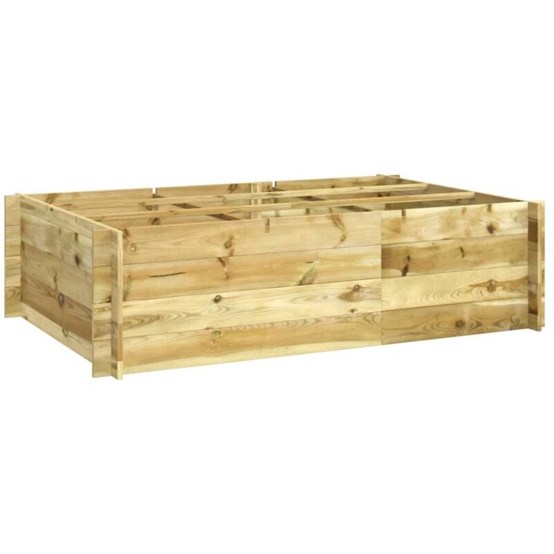foto del prodotto letto rialzato 150x100x40 cm in legno impregnato vidaxl