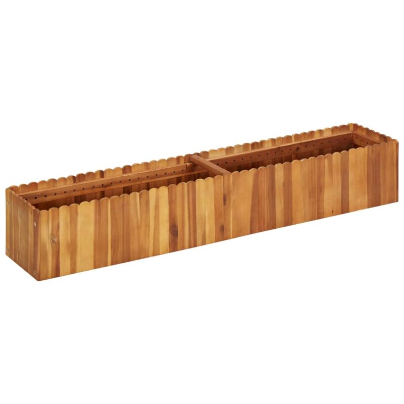 foto del prodotto letto rialzato da giardino 150x30x25 cm in massello di acacia vidaxl