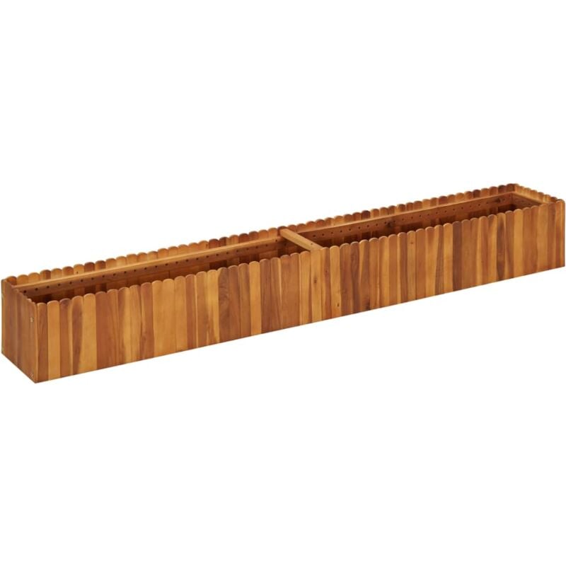 foto del prodotto letto rialzato da giardino 200x30x25 cm in massello di acacia vidaxl