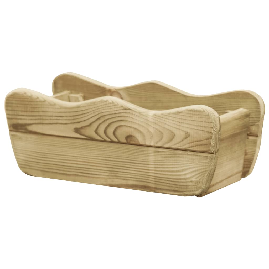 foto del prodotto letto rialzato da giardino 50x18x18 cm legno di pino impregnato cod mxl 66882