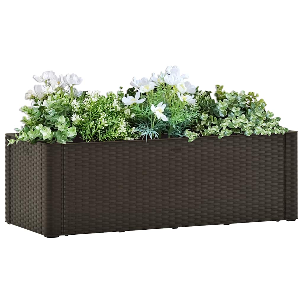 foto del prodotto letto rialzato da giardino con irrigazione moca 100x43x33 cm cod mxl 66866