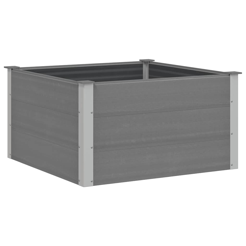 foto del prodotto letto rialzato da giardino in wpc 100x100x54 cm grigio