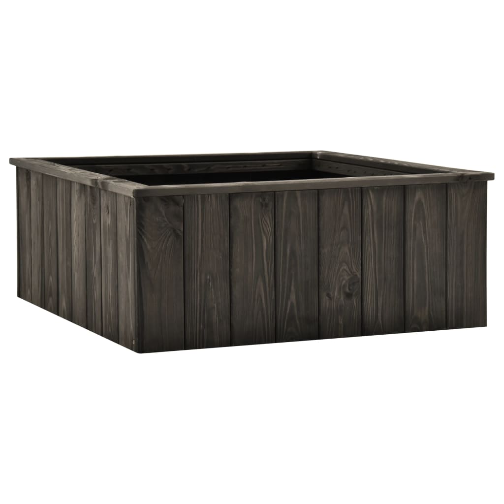 foto del prodotto letto rialzato giardino grigio scuro 74x77x30cm pino massello cod mxl 67038