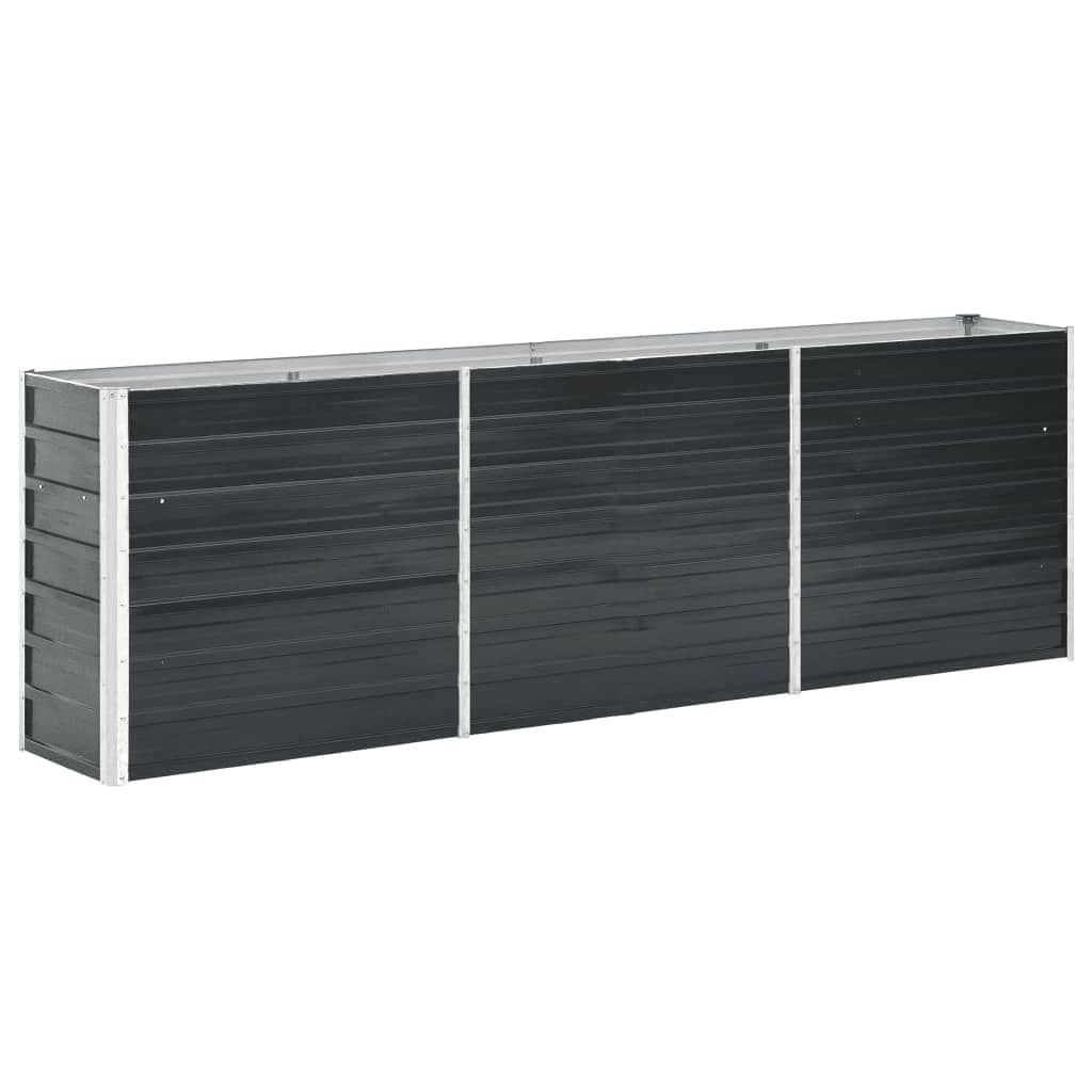 foto del prodotto letto rialzato in acciaio zincato 240x40x77 cm antracite cod mxl 67395