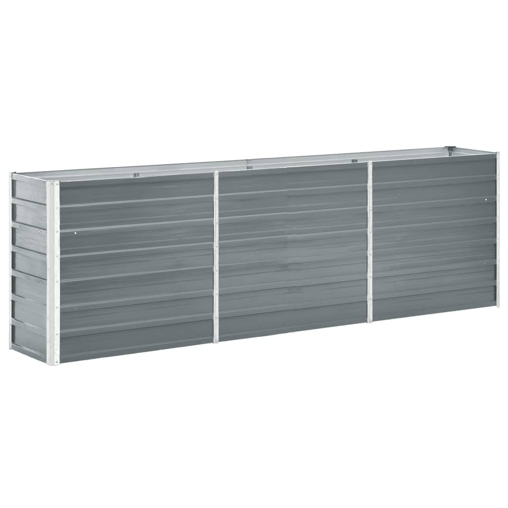 foto del prodotto letto rialzato in acciaio zincato 240x40x77 cm grigio cod mxl 53611