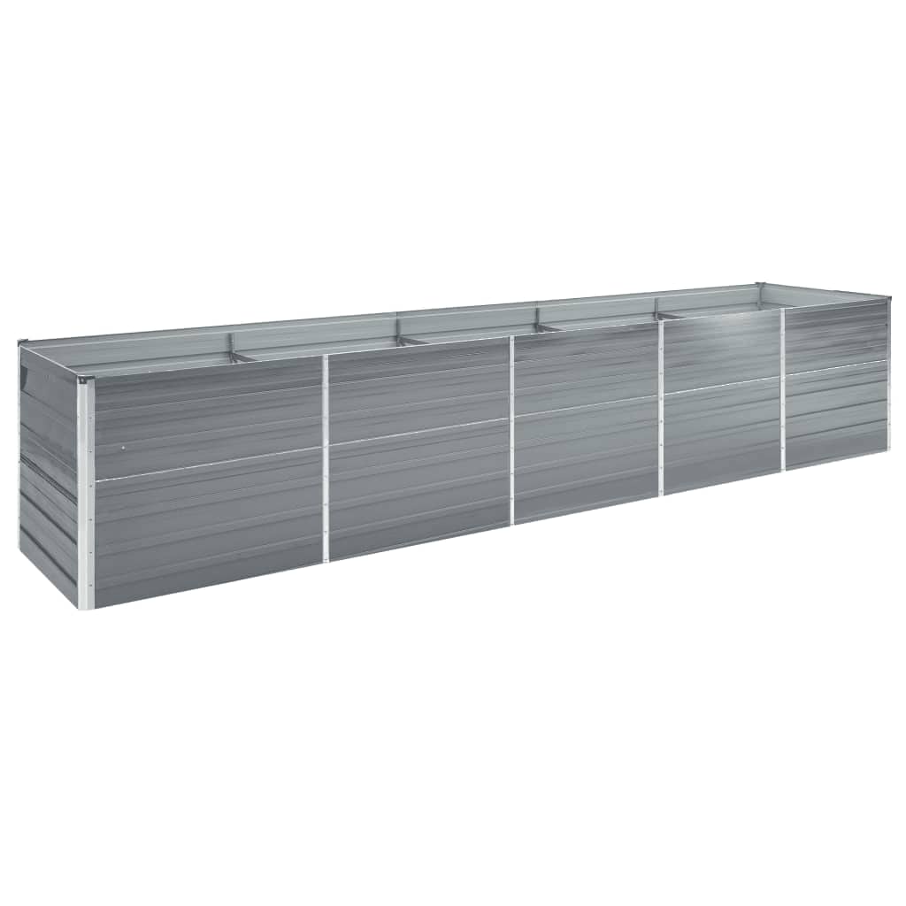 foto del prodotto letto rialzato in acciaio zincato 400x80x77 cm grigio cod mxl 53659