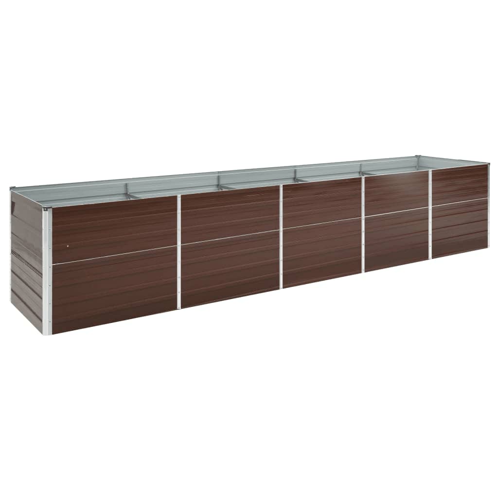foto del prodotto letto rialzato in acciaio zincato 400x80x77 cm marronecod mxl 97327
