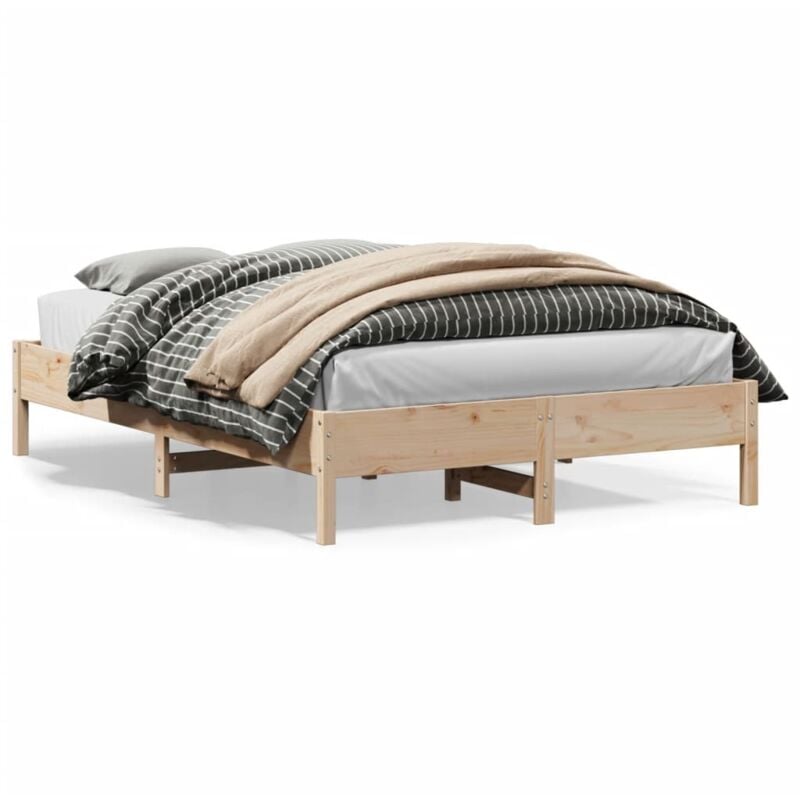 foto del prodotto letto senza materasso 120x200 cm in legno massello di pino vidaxl