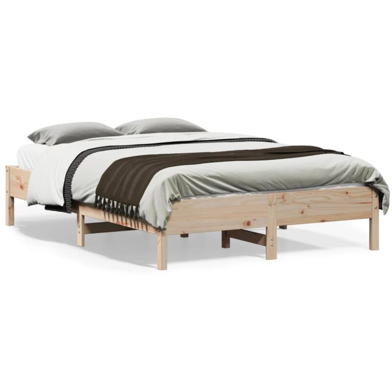 foto del prodotto letto senza materasso 140x190 cm in legno massello di pino vidaxl