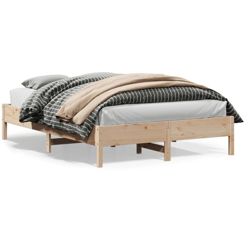 foto del prodotto letto senza materasso 140x200 cm in legno massello di pino vidaxl
