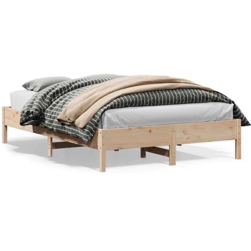 foto del prodotto letto senza materasso 160x200 cm in legno massello di pino vidaxl