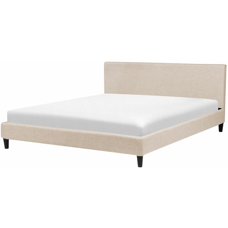 foto del prodotto letto sfoderabile in tessuto beige 180 x 200 cm fitou