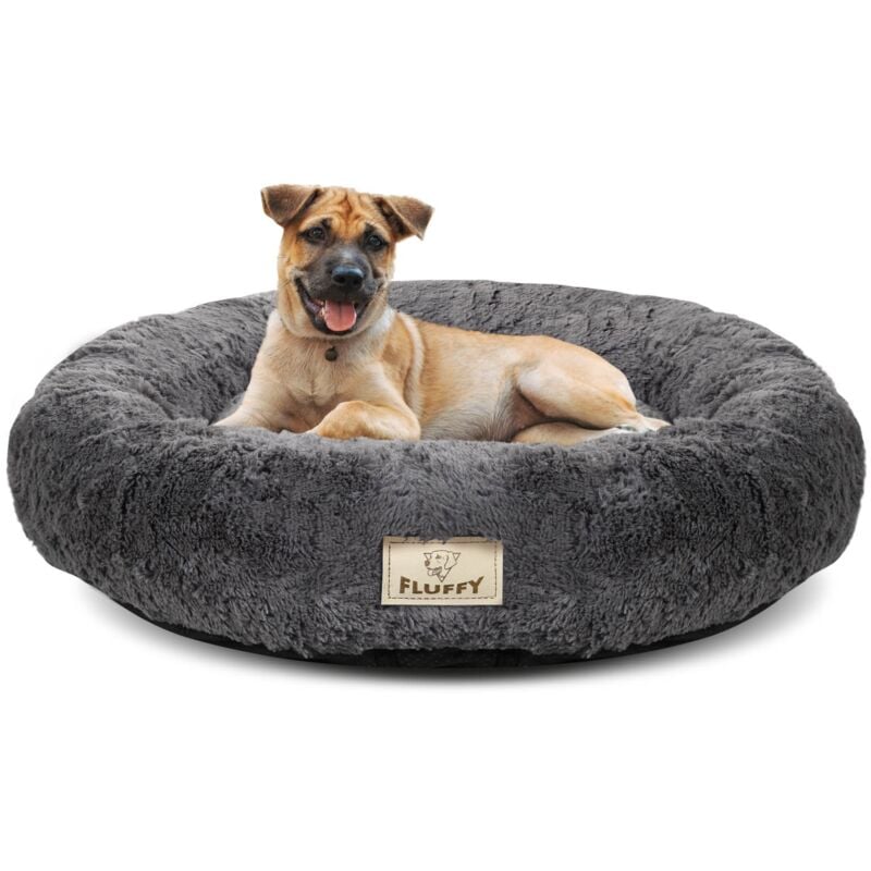 foto del prodotto letto shaggy 60 cm, grigio scuro, sfoderabile, antiscivolo