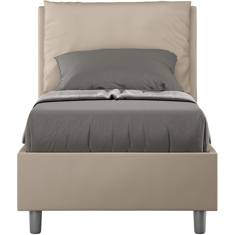 foto del prodotto letto singolo 80x190 cm senza rete antea tortora