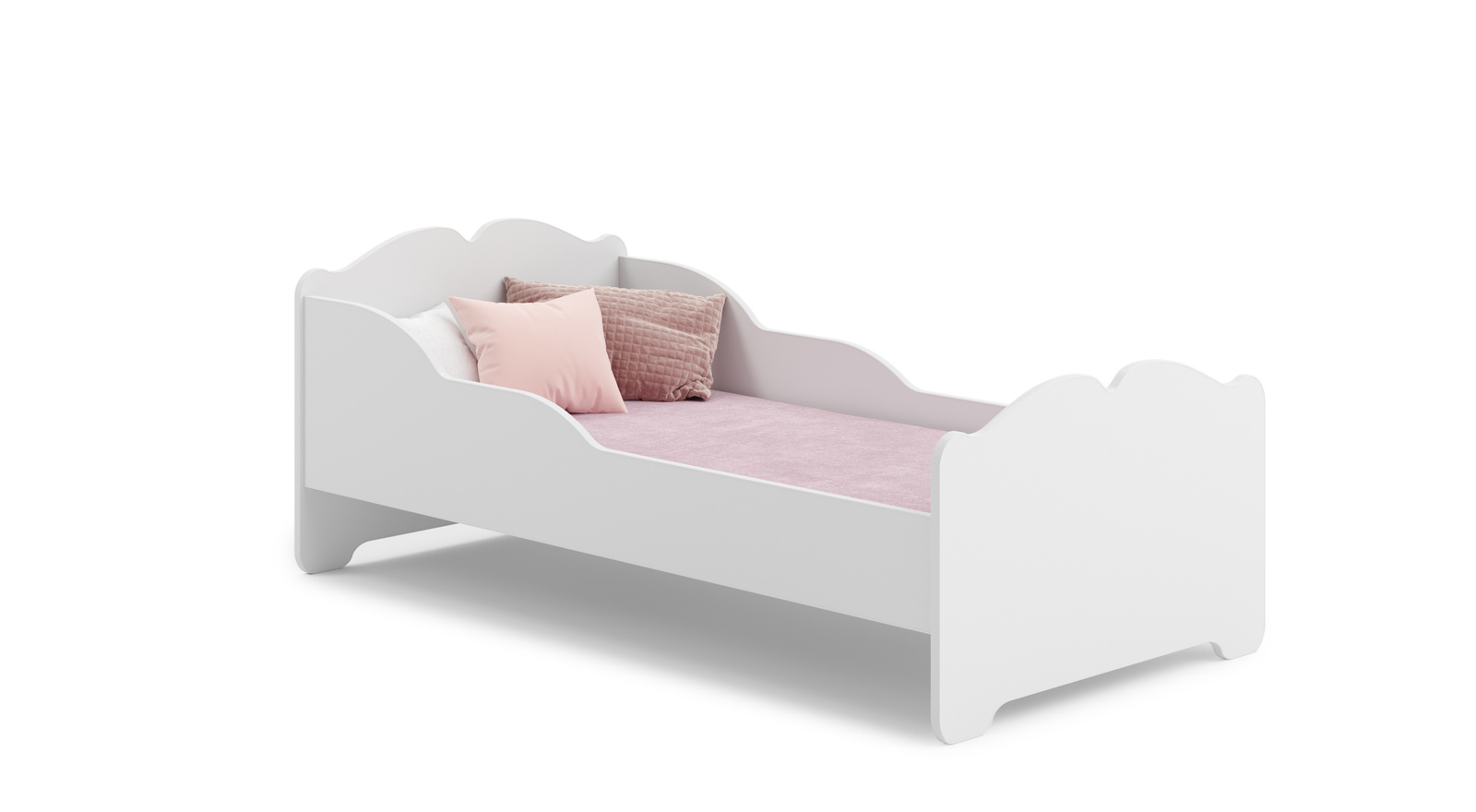 foto del prodotto letto singolo anna 140x70 cm con materasso, bianco