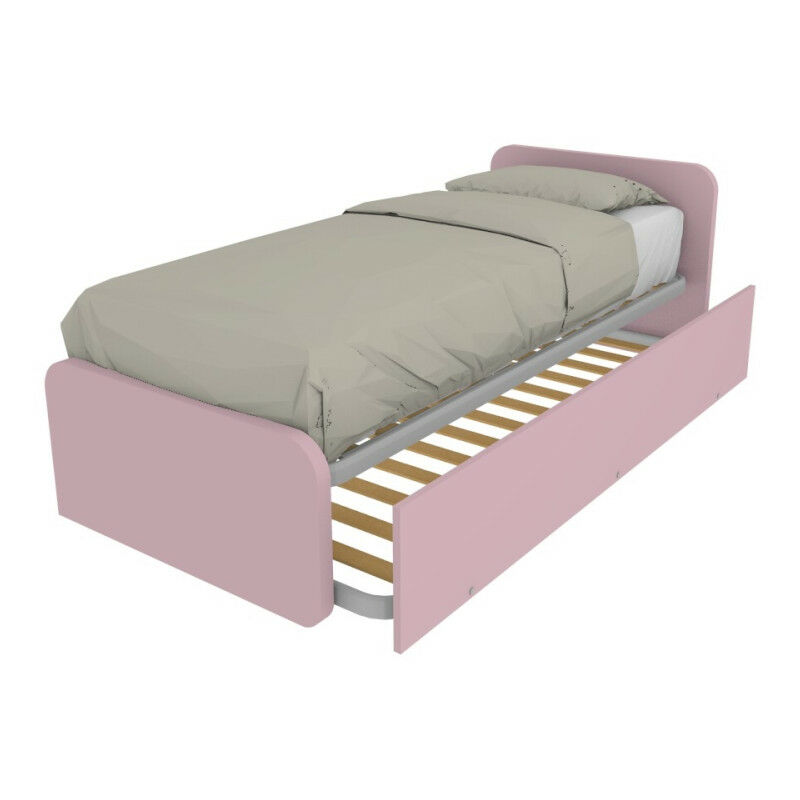 foto del prodotto letto singolo con letto estraibile, trasformabile in matrimoniale. testate personalizzabili, reti in acciaio e doghe in faggio cipriaf3c4ff