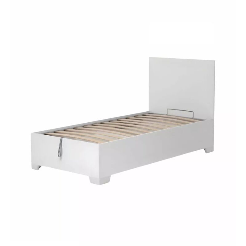 foto del prodotto letto singolo contenitore con piedini hi box bianco 90x190 cm