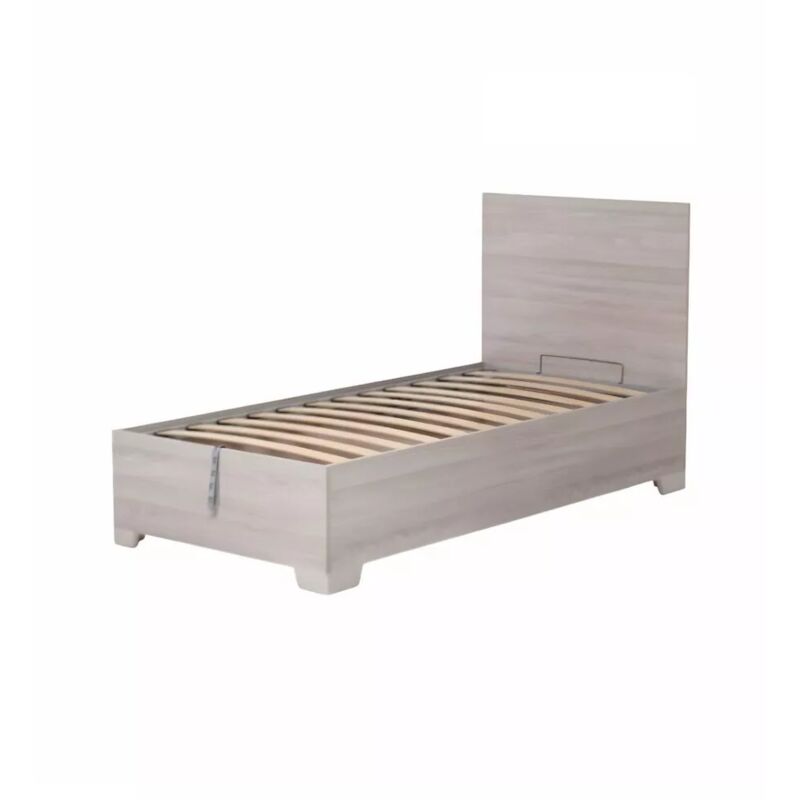 foto del prodotto letto singolo contenitore con piedini hi box olmo naturale 90x190 cm