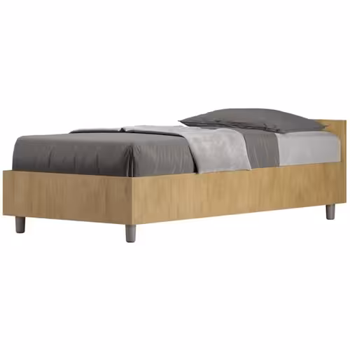 immagine 0 del prodotto letto singolo nuamo dimensione rete 80x190 colore quercia natura tipologia letto con rete e contenitore