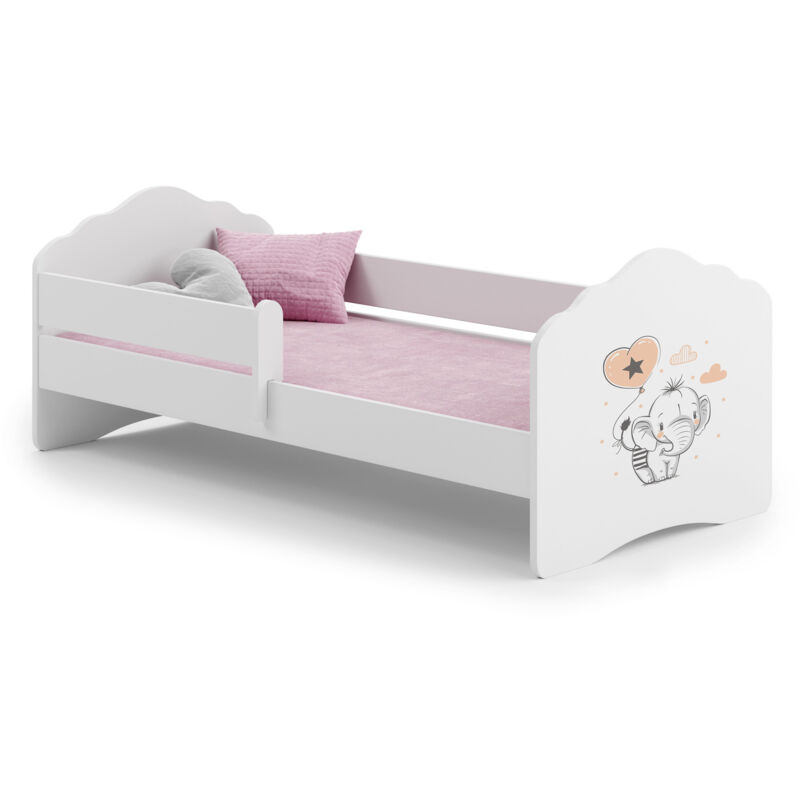 foto del prodotto letto wave singolo 160x80 con sponda elephant