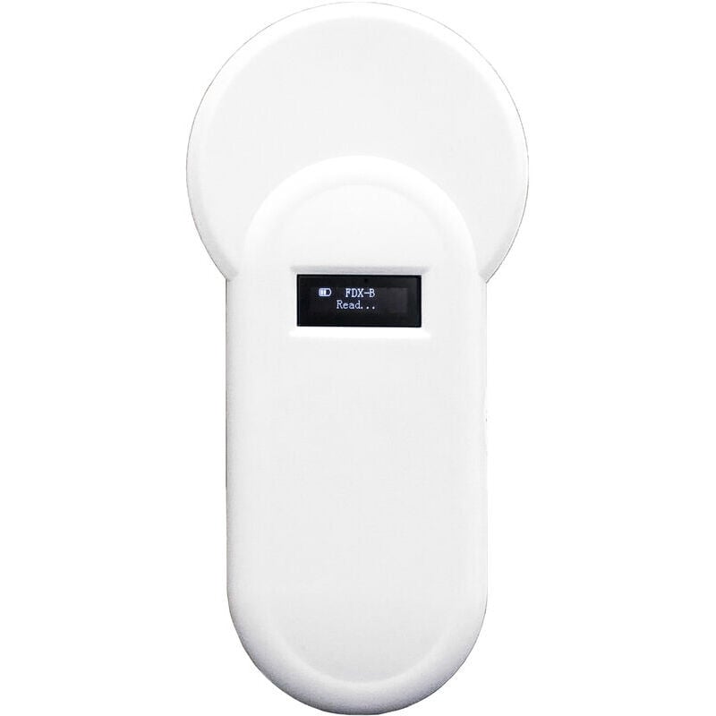 foto del prodotto lettore di microchip per animali portatile h01 t 134.2khz lettore di tag per animali 134.2khz lettore di display oled formato fdx b supporta con