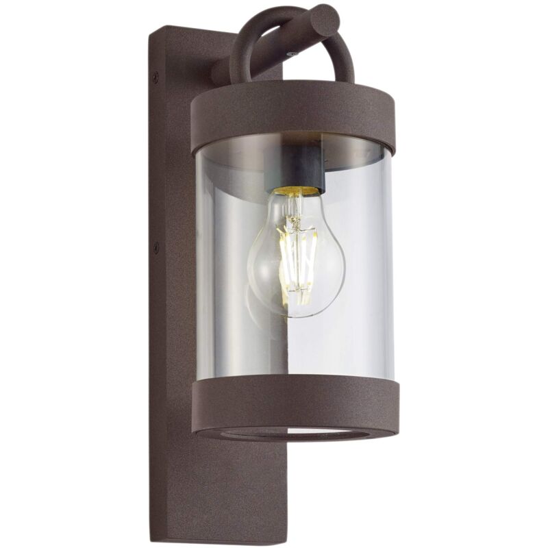 foto del prodotto leuchten 204160124 sambesi lampada da parete per esterni, in alluminio pressofuso, acrilico trasparente, non inclusa 1 x e27. trio