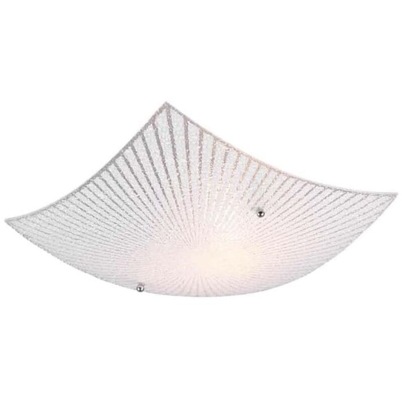 foto del prodotto leuchten plafoniera quadrata elisa 30x30cm vetro decorato e graniglia di vetro trio