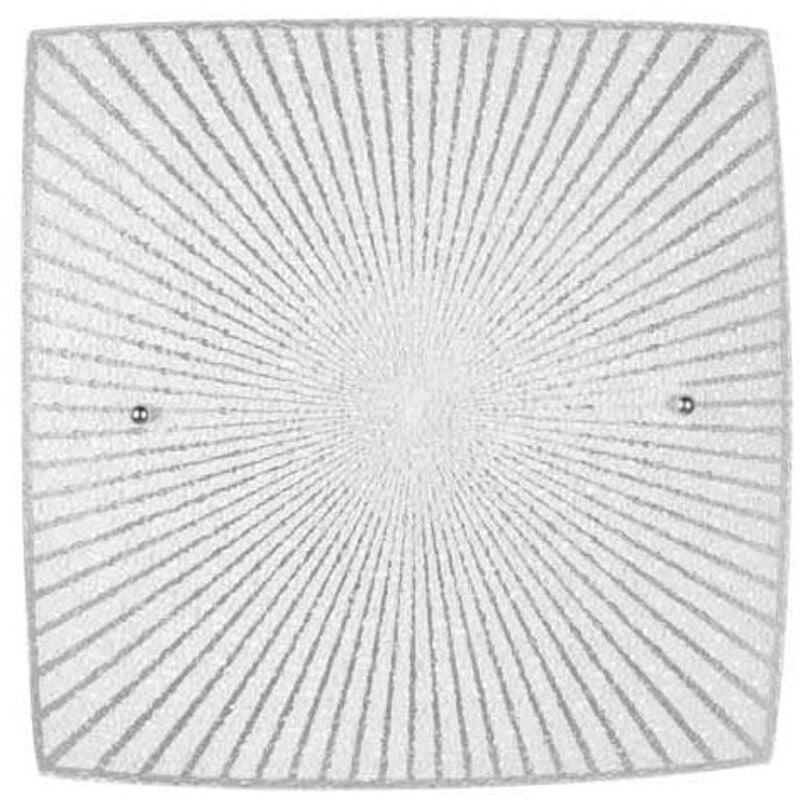 foto del prodotto leuchten plafoniera quadrata elisa 40x40cm vetro decorato e graniglia di vetro trio
