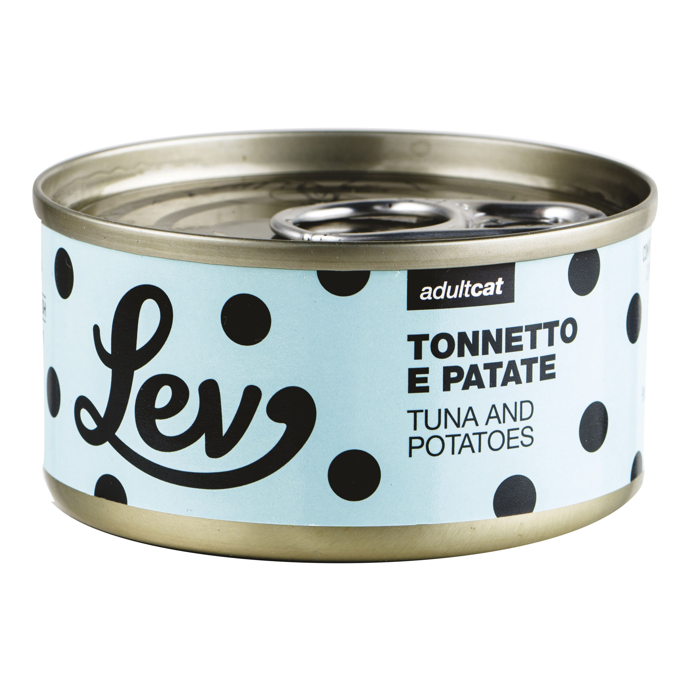 foto del prodotto lev gatto lattina in acqua di cottura adulto tonnetto amp patate 70 gr