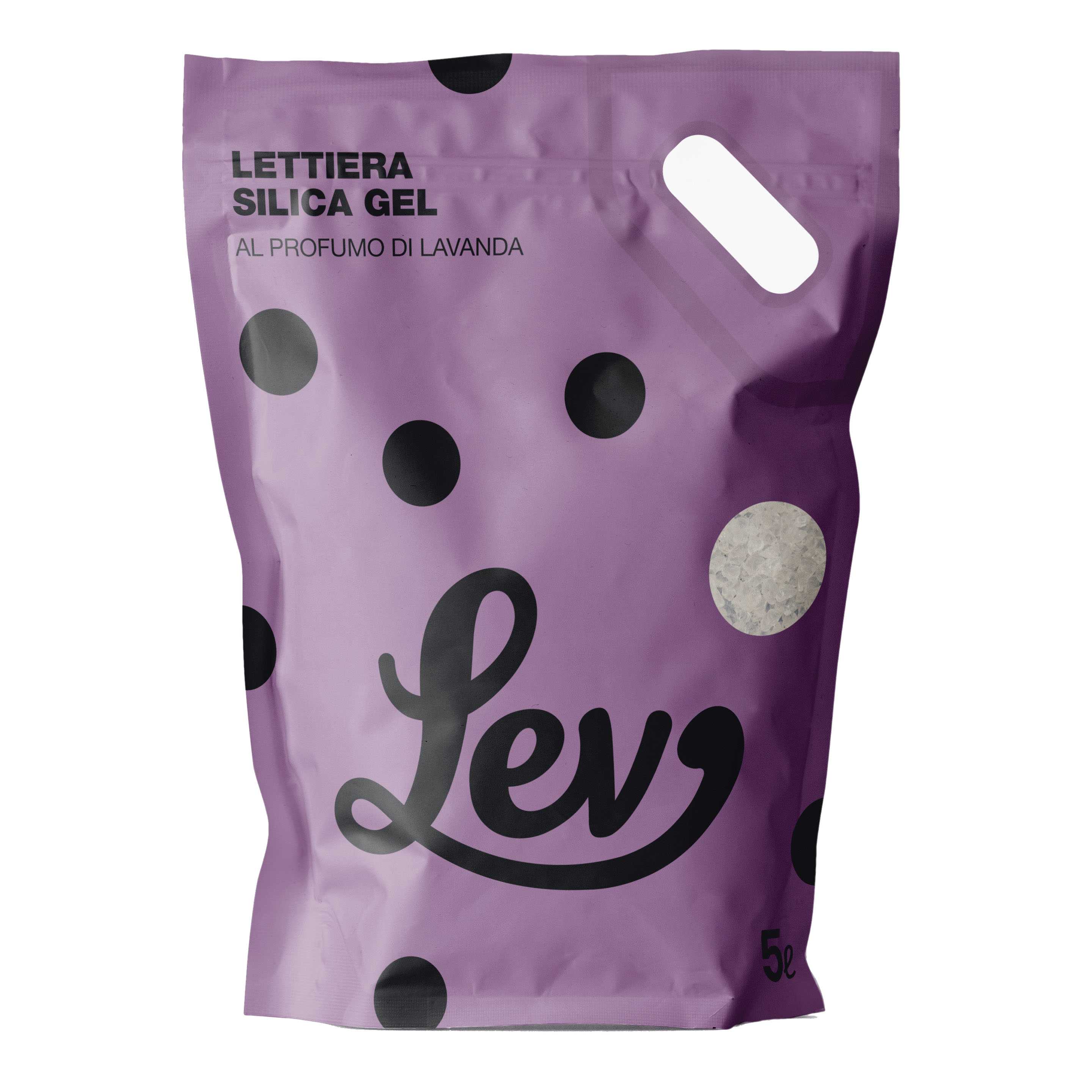 foto del prodotto lev lettiera silica gel 5 lt lavanda